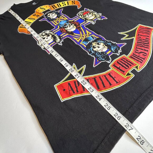 Men's Gun N Roses Appetite For Destruction Medium Black Short Sleeve T-shirt - Picture 7 of 8